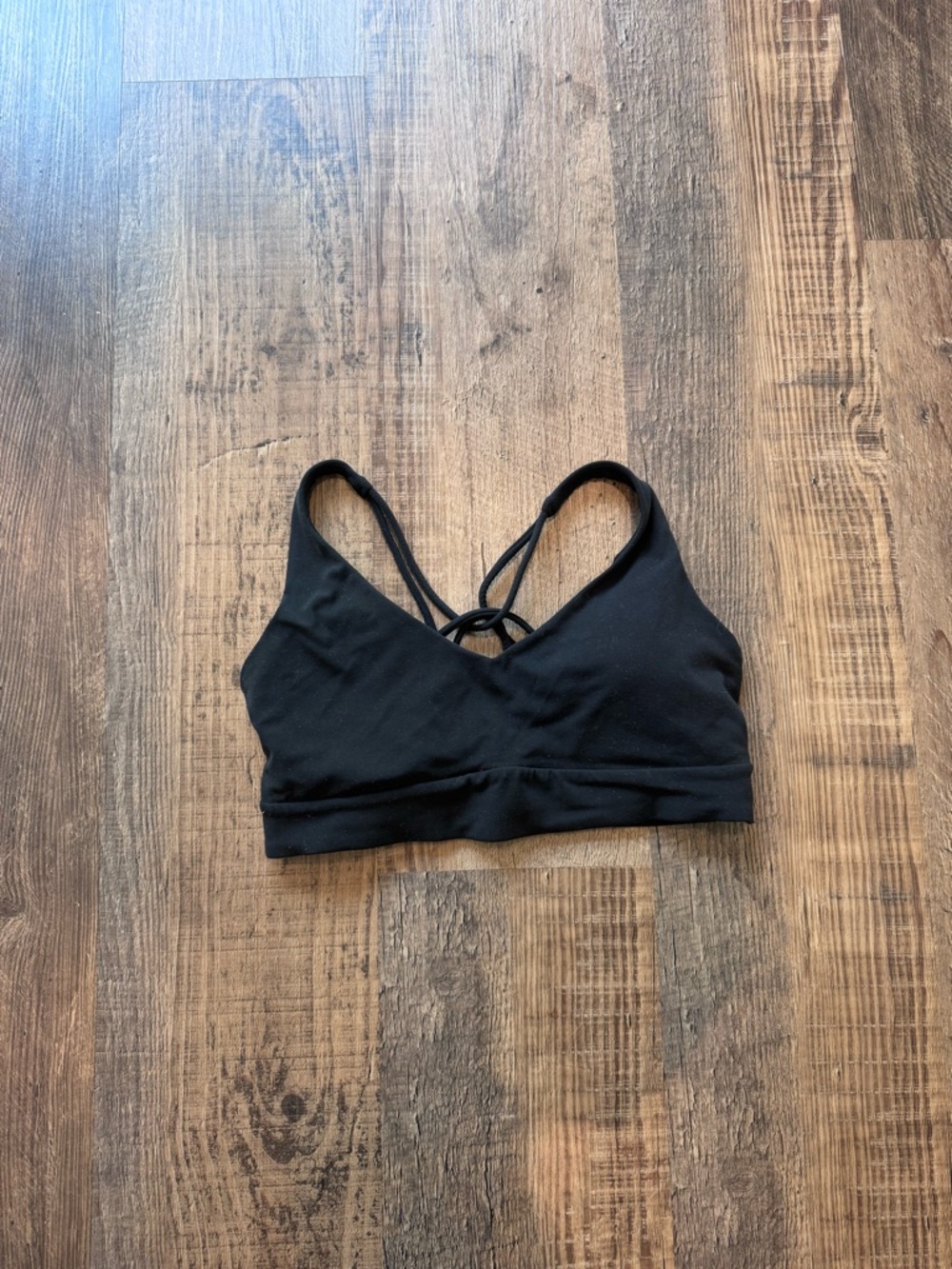 Athleta Black Strappy Sports Bra